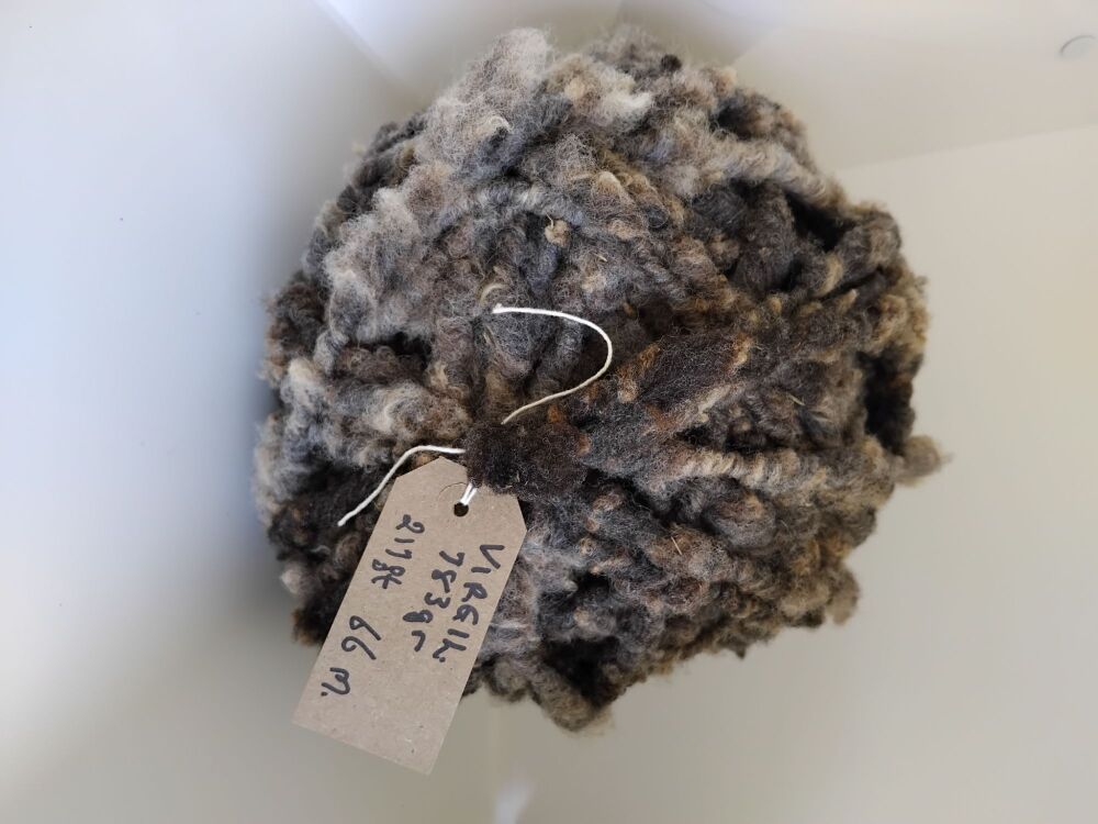 Coloured Ryeland wool.