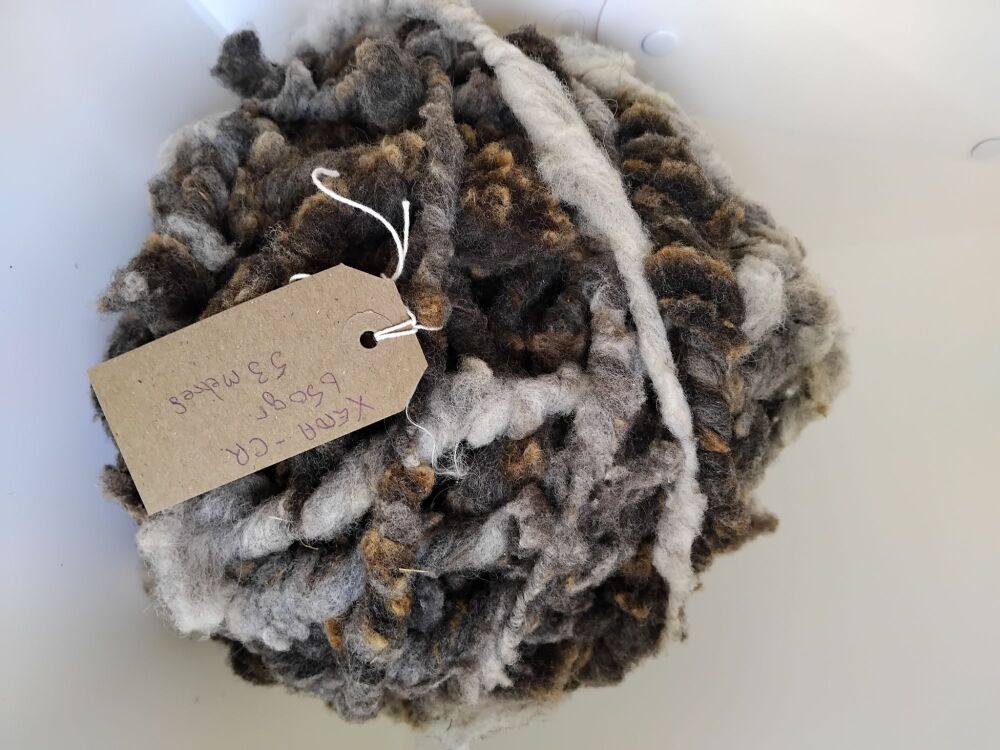 Coloured Ryeland wool. Xena