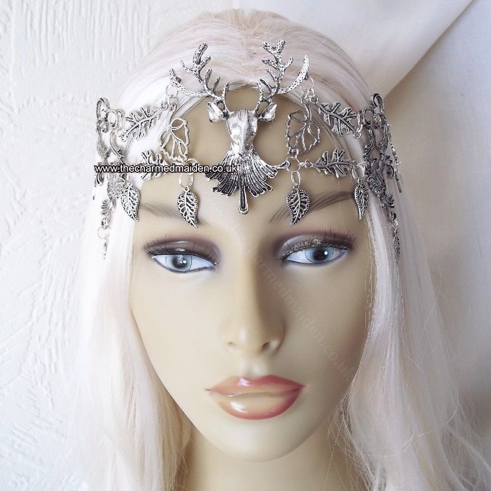 Fairytale Elven Renaissance Silver Leaves Woodland Wedding Girdle Belt, 18  Adjustable Sizes