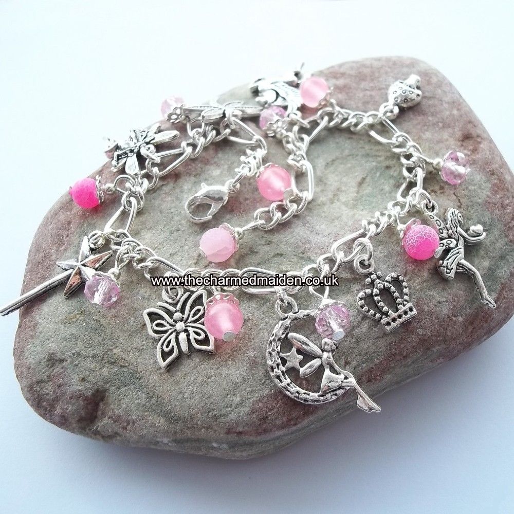 Pink Fairy Charm Bracelet