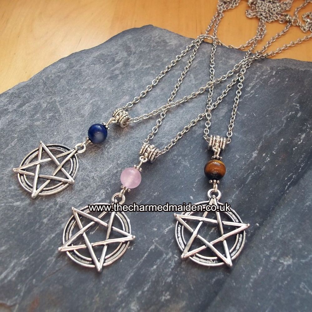 Pentagram Pagan Wiccan Necklace