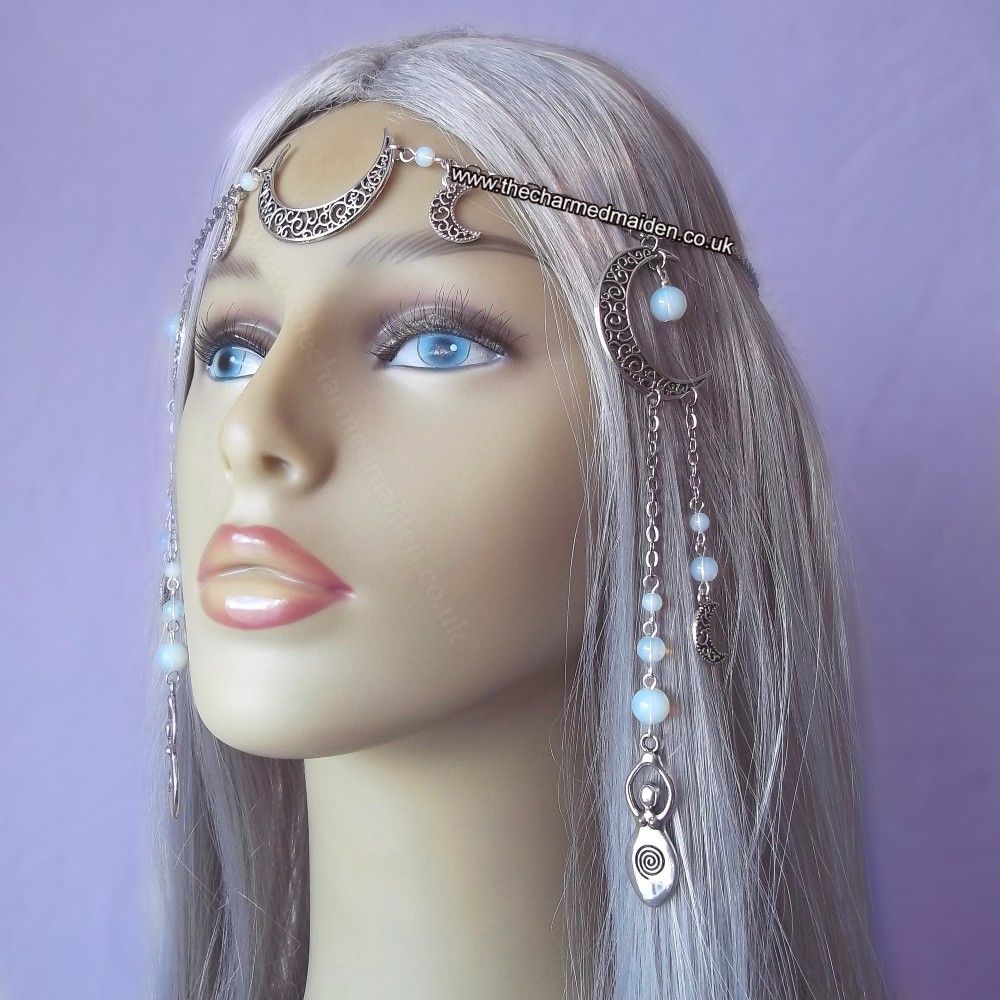 Moon Goddess Opalite Headpiece