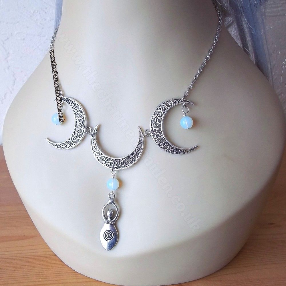 Moon Goddess Opalite Necklace or Set