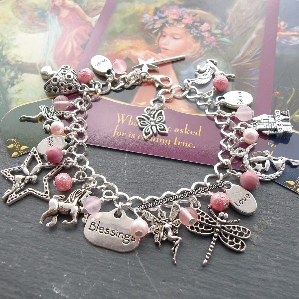 Fairy Wishes Pink Gemstone Bracelet