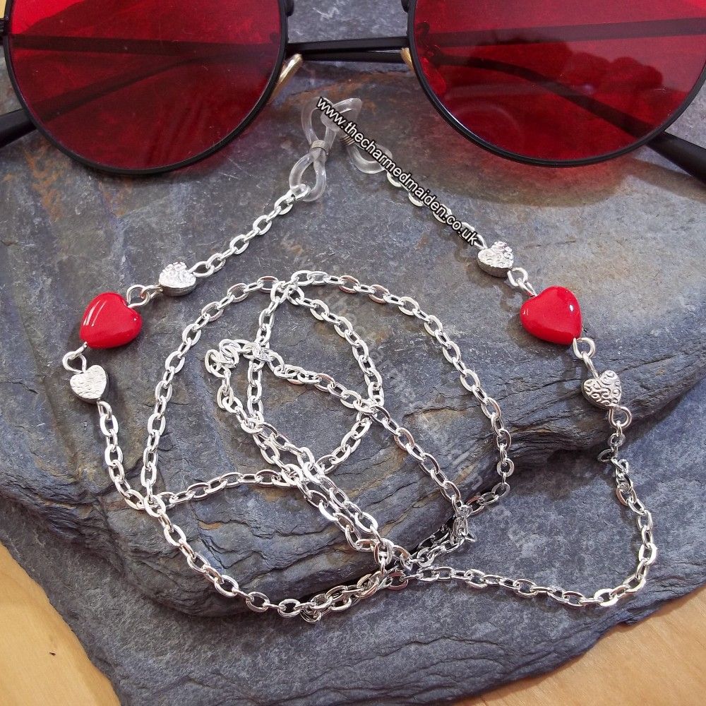 Red Heart Glasses Chain