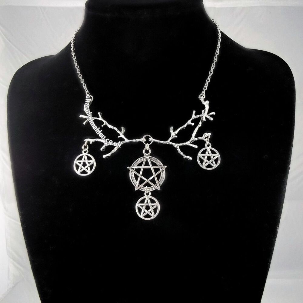 Witch Branch Pentagram Necklace