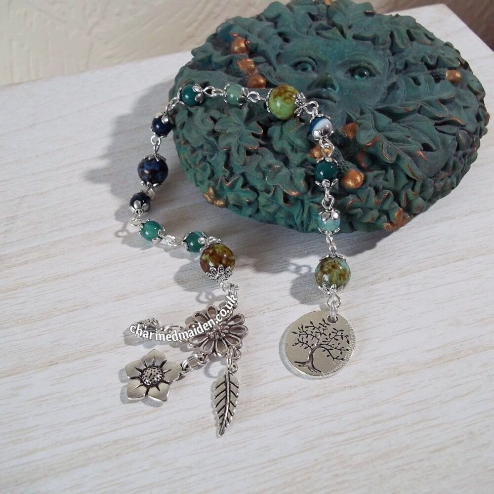 Green Witch Wiccan Pagan Prayer Meditation Spell Beads