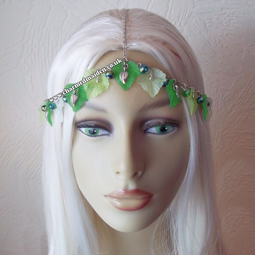 Elven Fantasy Wedding Fern Leaf Girdle Belt, Forest Fairy Chain