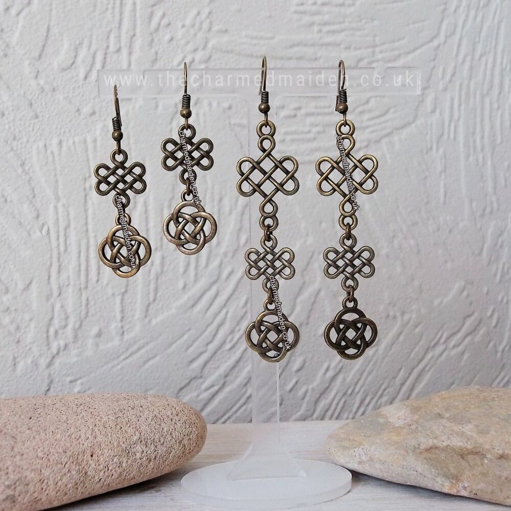 Celtic Knot Bronze Earrings
