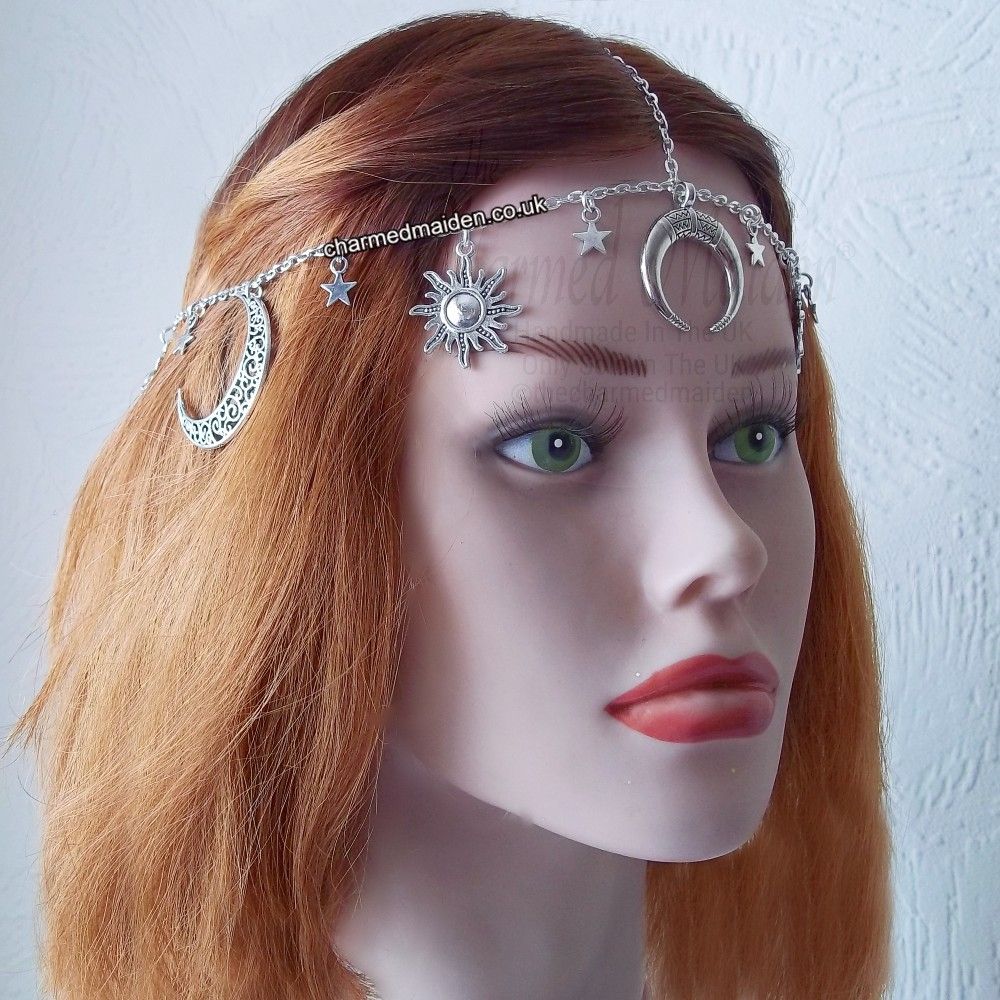 Moon Stars & Sun Headpiece