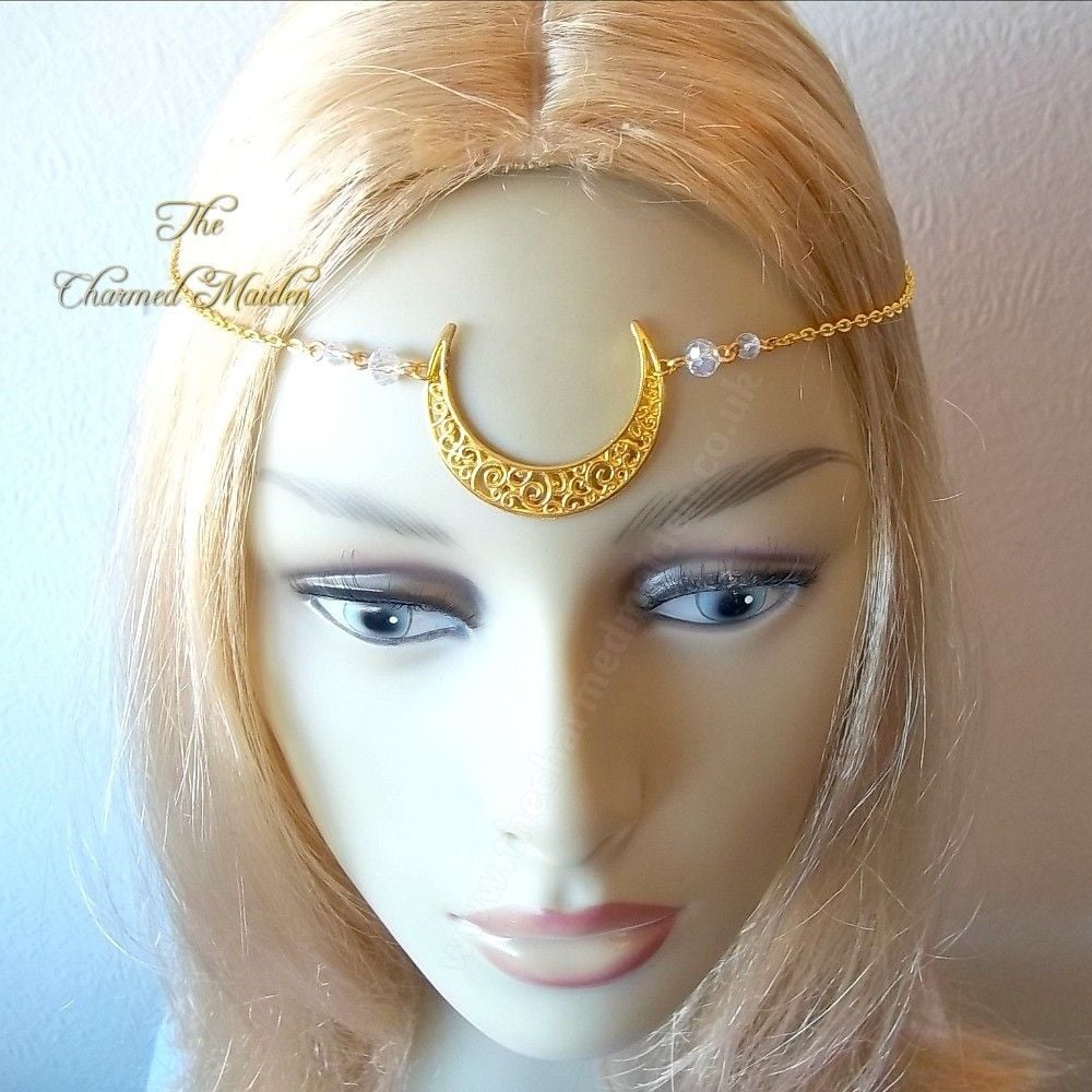 Gold Moon & Crystal Circlet