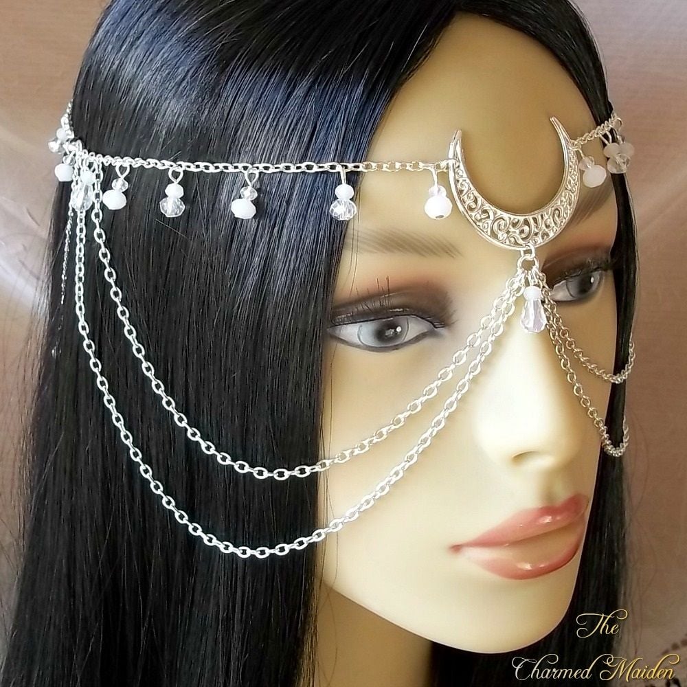 Moon Face Chain Reversible Headpiece