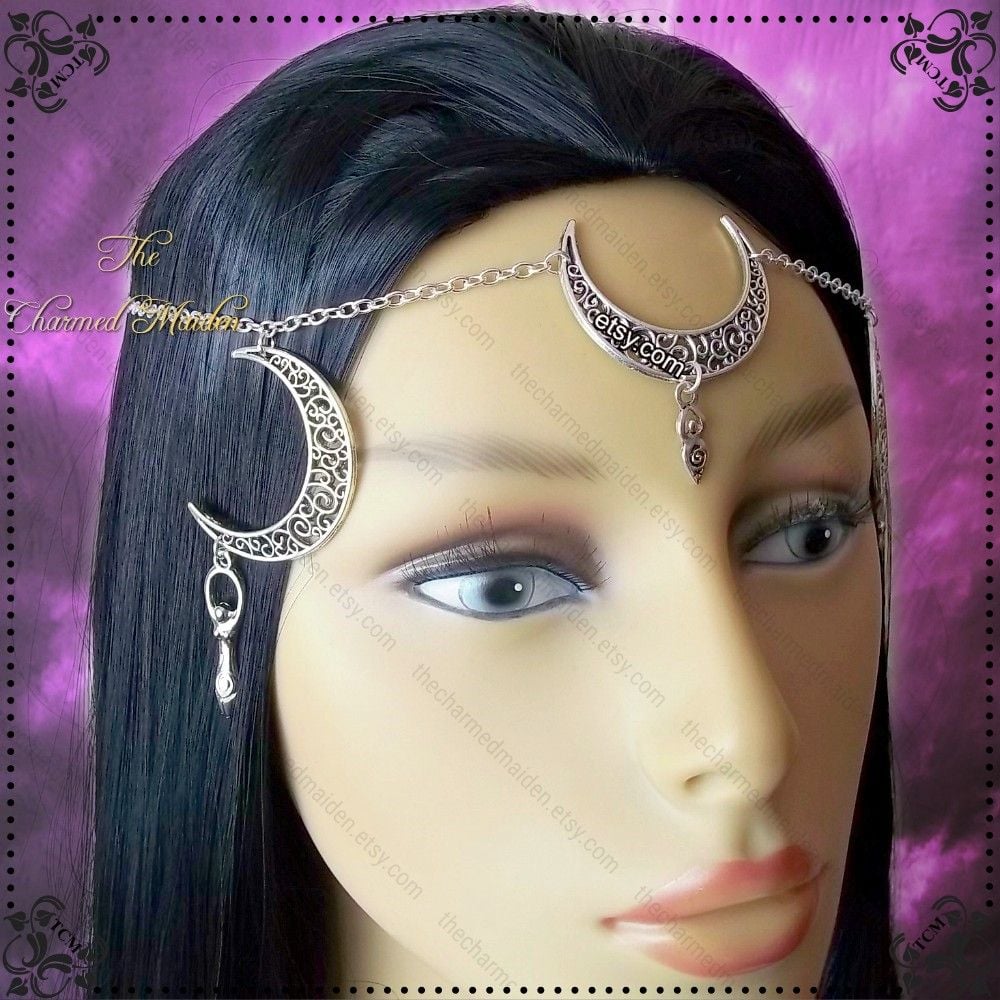 Triple Goddess & Moon Headdress