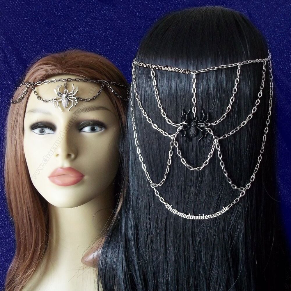 Spider Web Headdress - Silver, Gold or Black