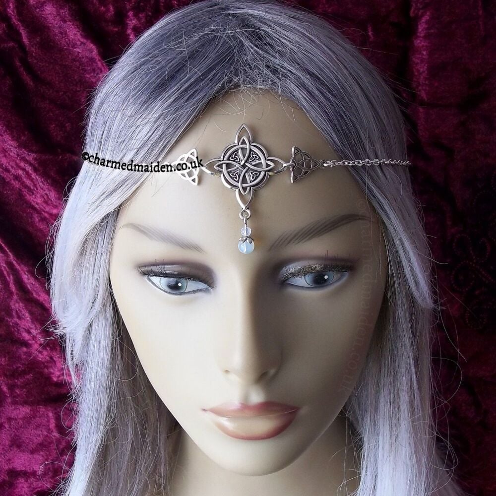 Witch Knot Head Chain, Various Gemstone Beads