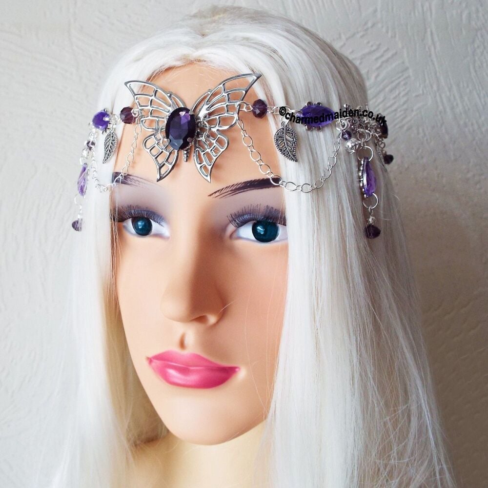 Purple Emperor Butterfly Headdress