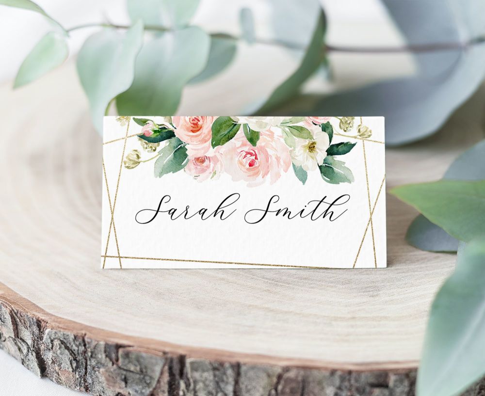 Blush & Gold Place Card