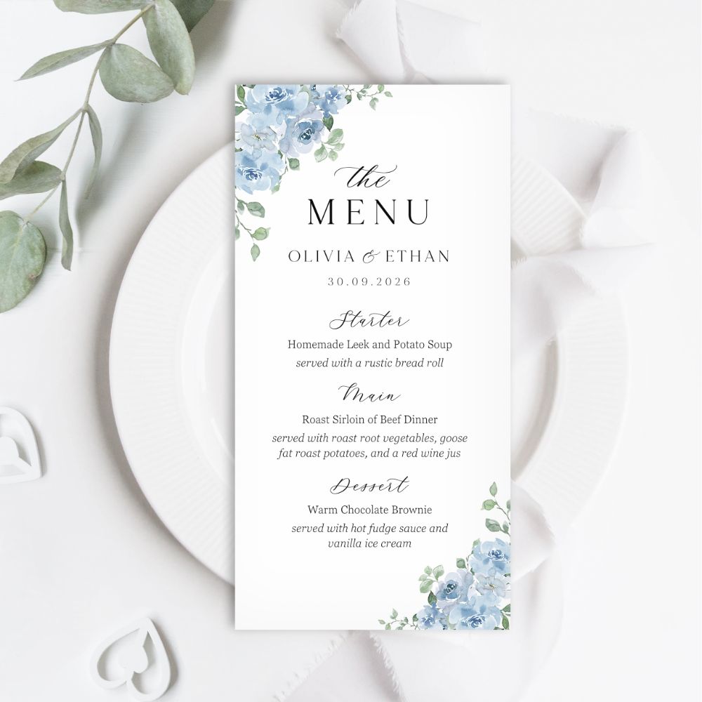 Blue Menus