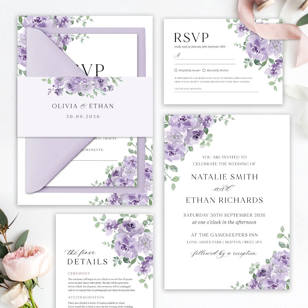 Dusky Mauve Florals