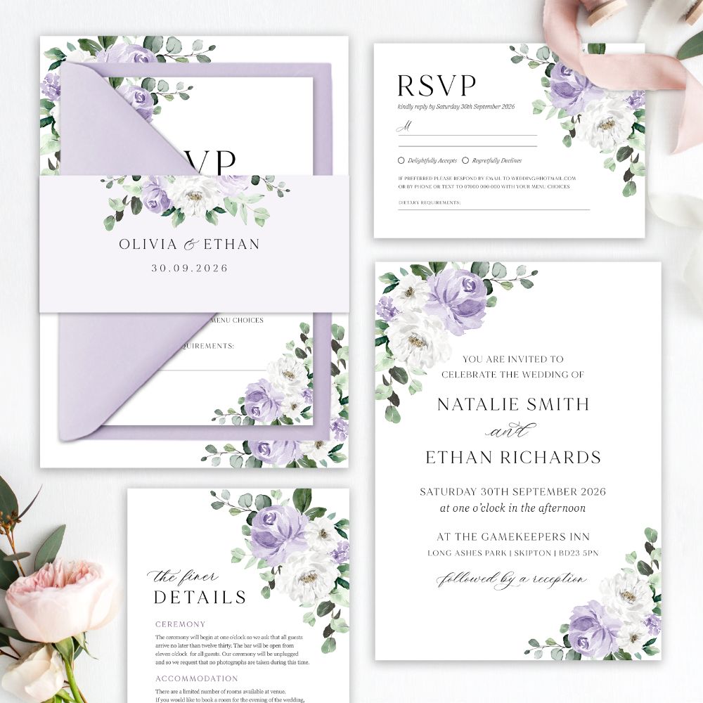 Lilac Florals & Eucalyptus