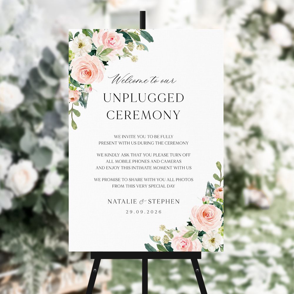 Blush & Pink Large Wedding Signs