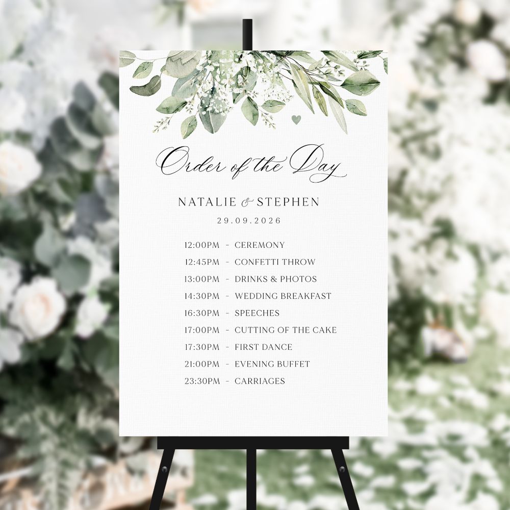 Green & Neutral Order of the Day Signs
