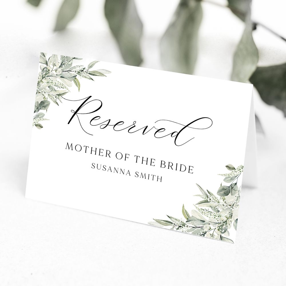 Green & Neutral Reserved Signs