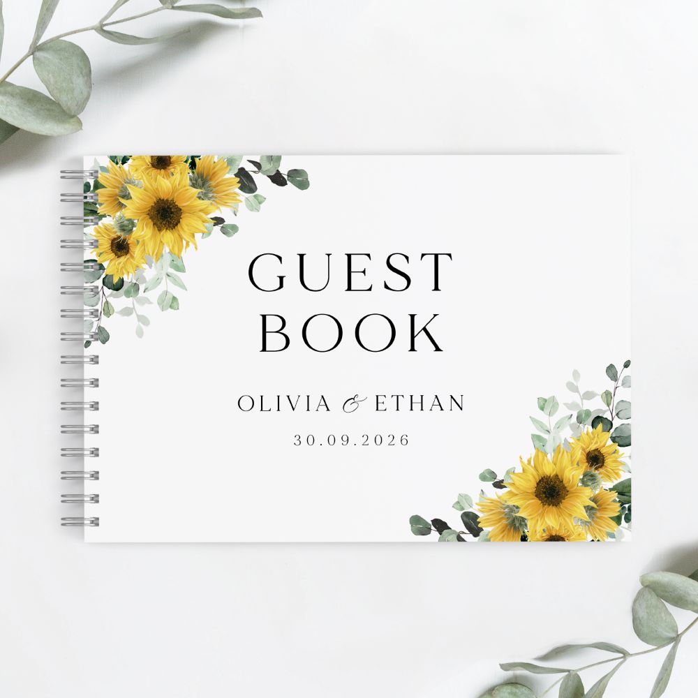 Sunflower Guest Books