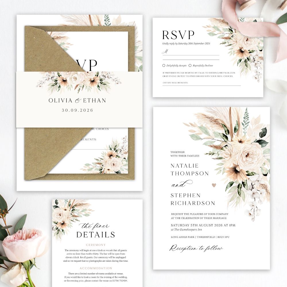 Pampas & Neutral Florals