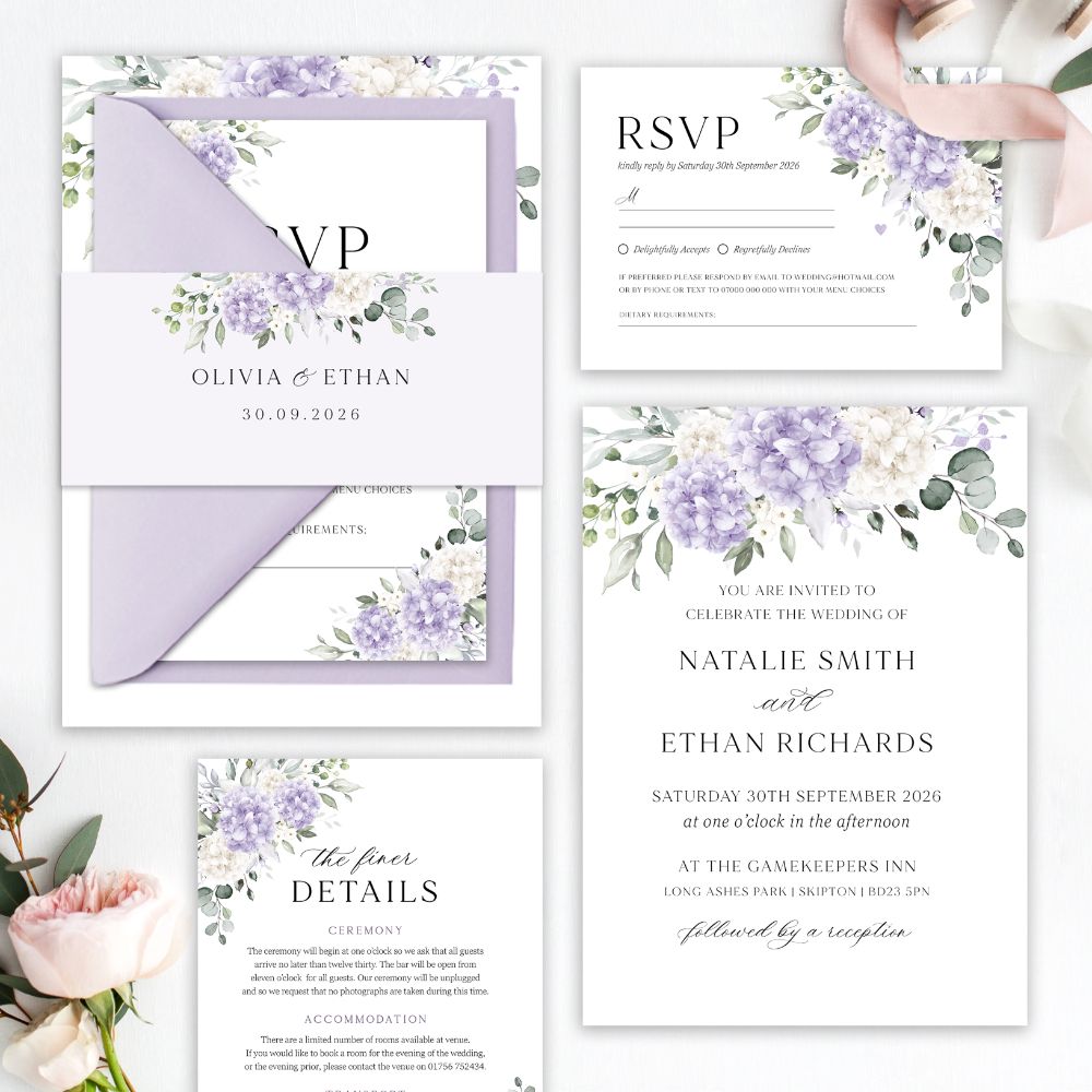 Ivory & Lilac Hydrangeas