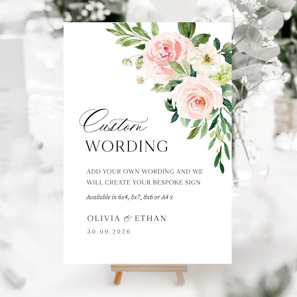 Custom Wording Signs