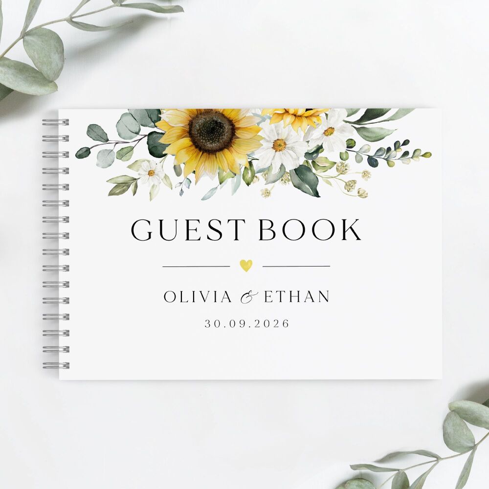 Sunflowers & Daisies Guest Book