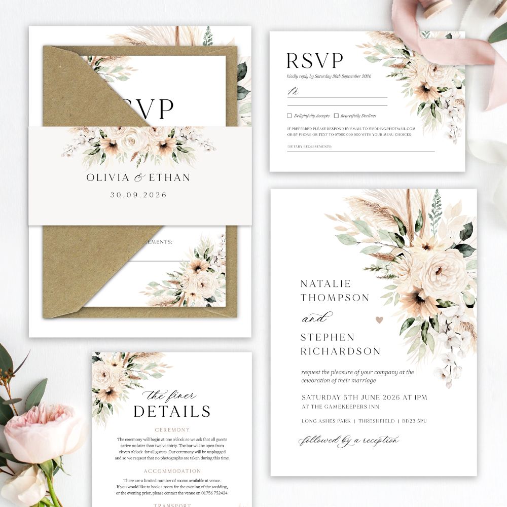 Pampas & Neutral Florals