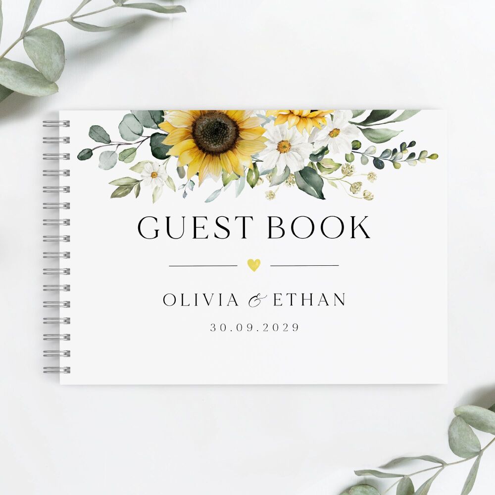 Sunflowers & Daisies Guest Book