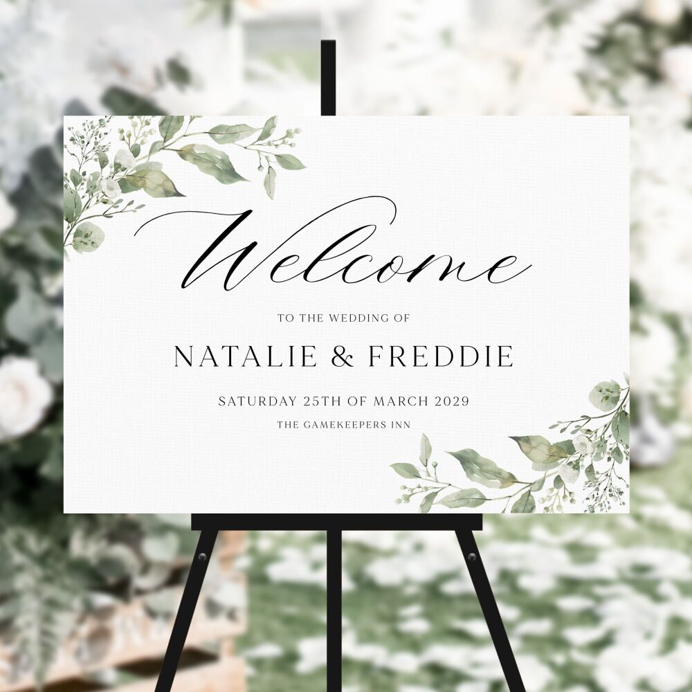 Sage Botanicals Welcome Sign