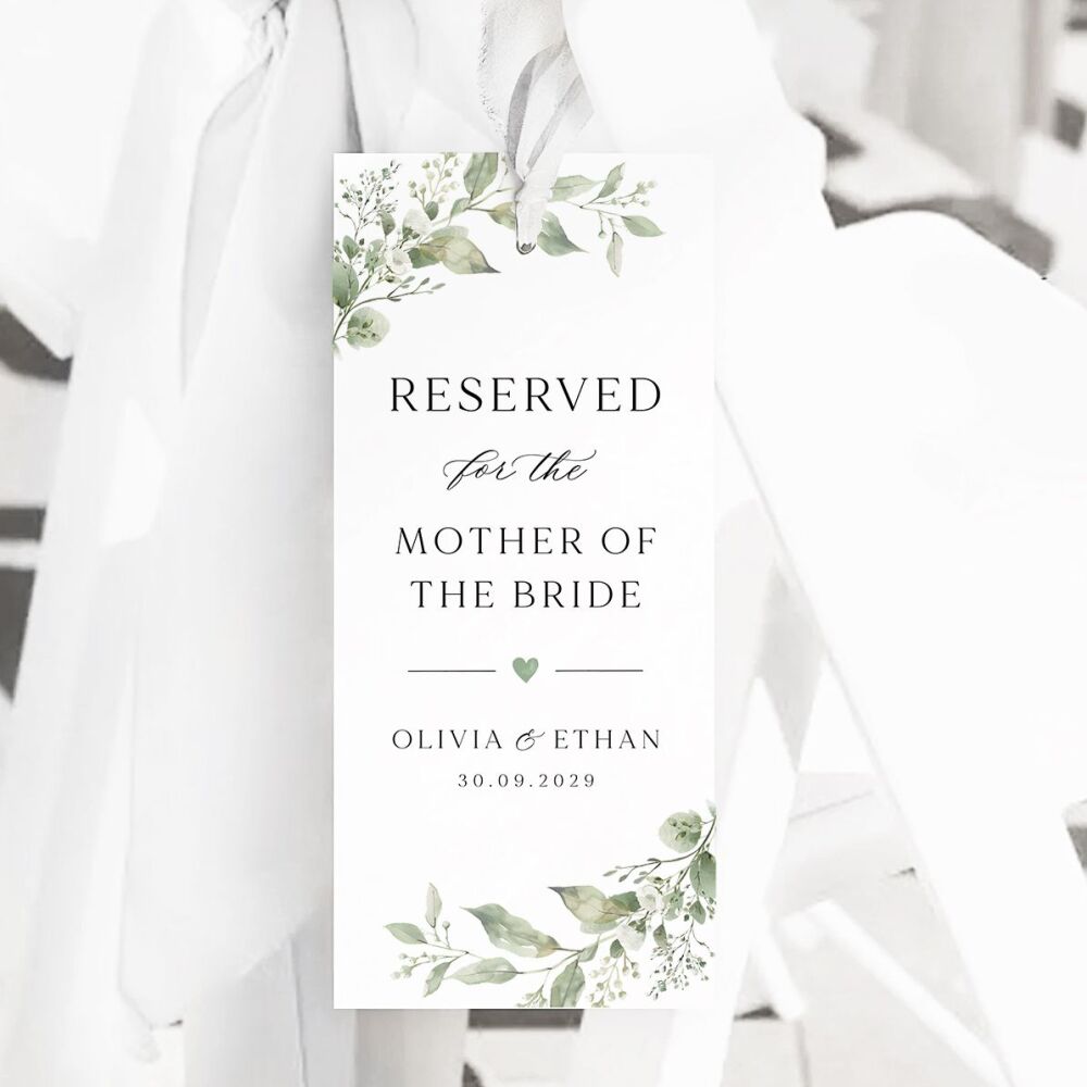 Sage Botanicals Reserved Seat Tag