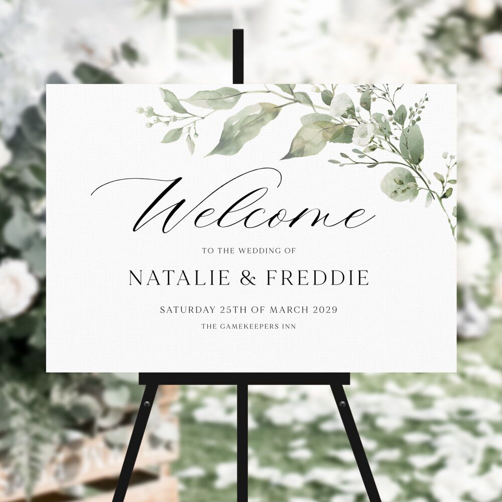 Sage Botanicals Welcome Sign