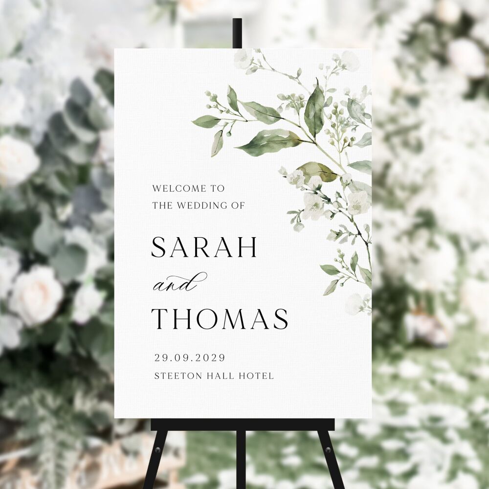 Sage Botanicals Welcome Sign