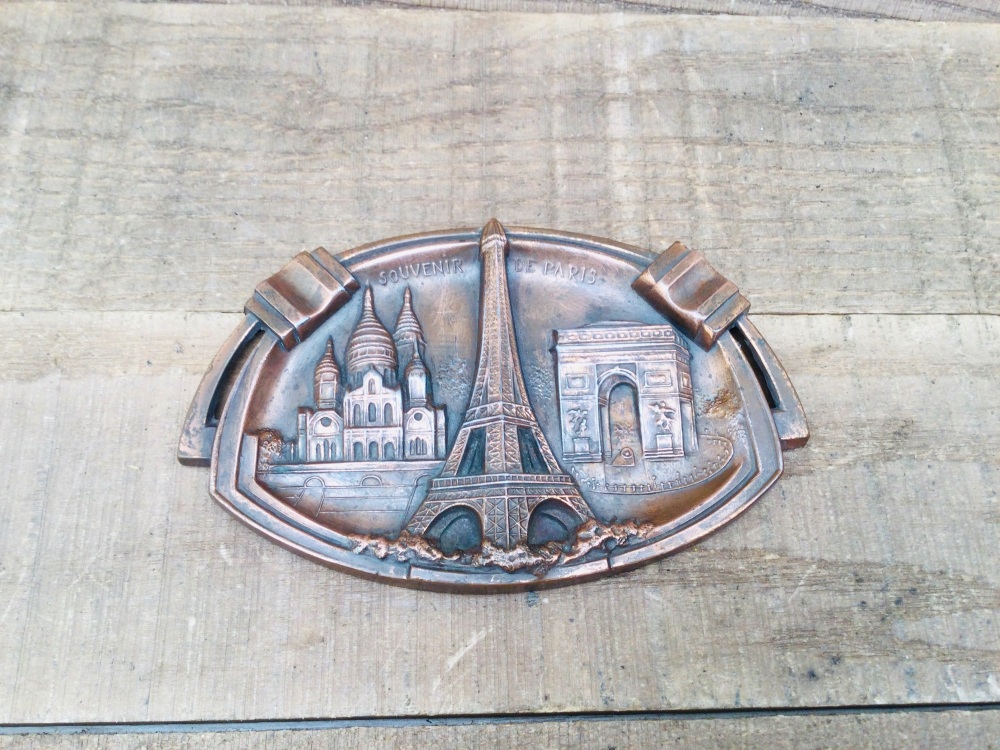 Vintage Paris Copper Trinket Dish