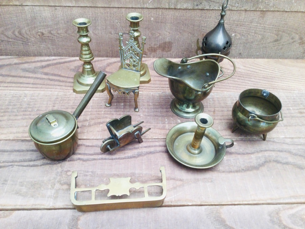 Vintage Miniature Brass Ornaments Selection