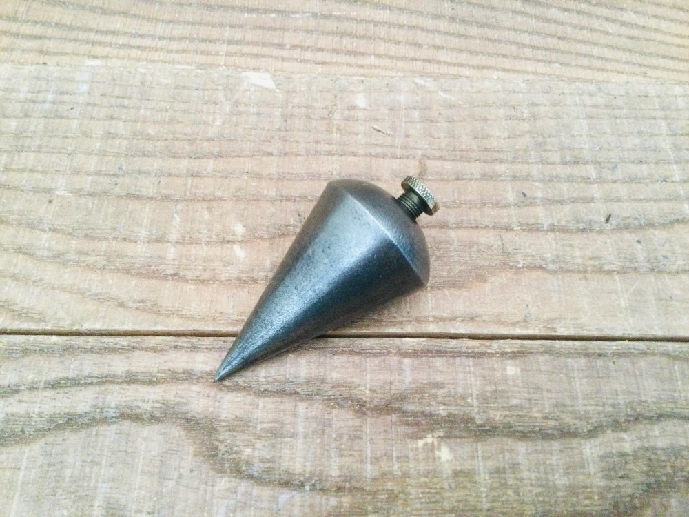 Vintage Cast Steel & Brass Plumb Bob