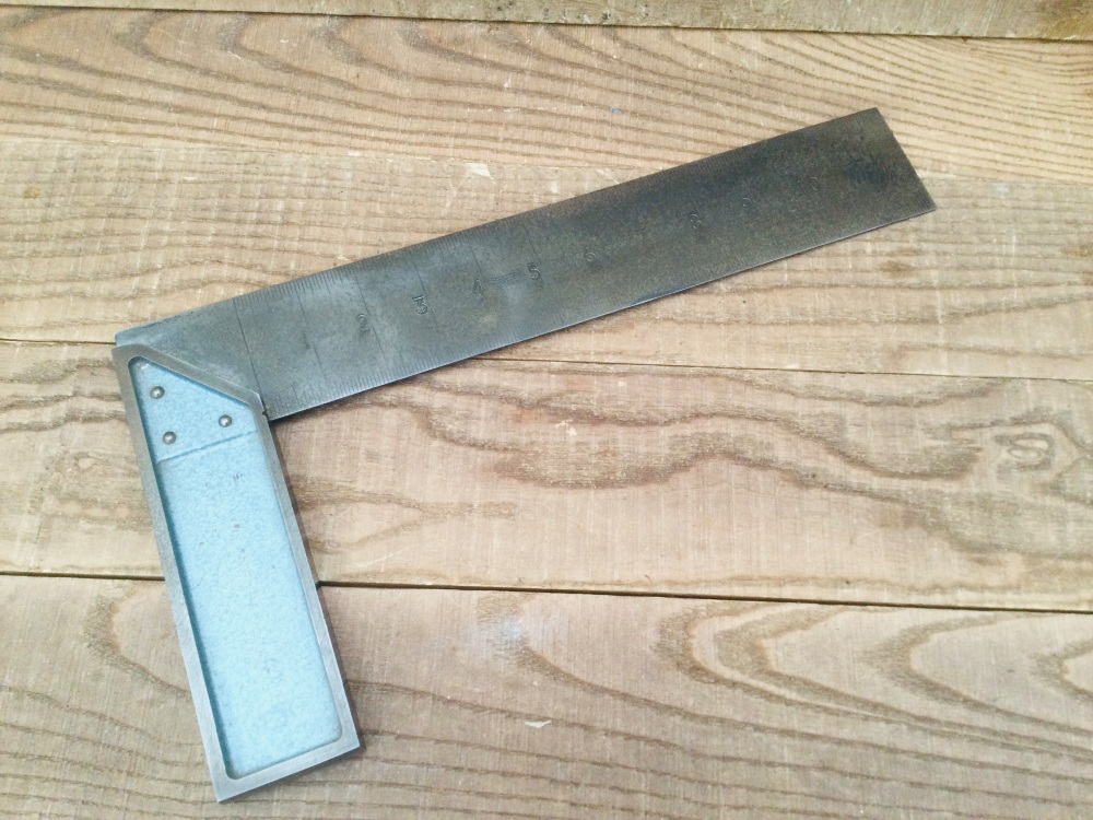 Vintage 12” Rabone Chesterman No. 1909 Steel Combination Mitre Square