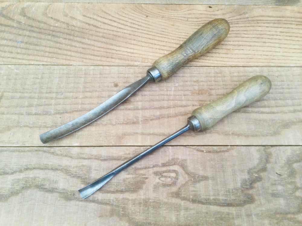 Vintage W Marples Wood Carving Gouge Chisels