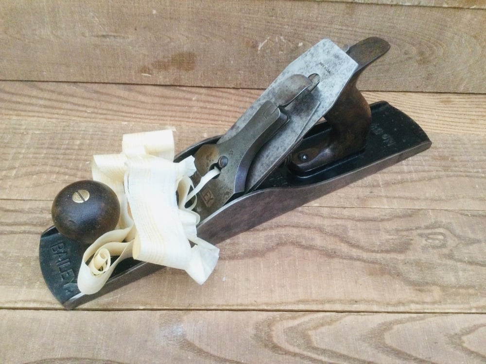 Vintage Stanley Bailey USA No 5 1/2 Bench Plane