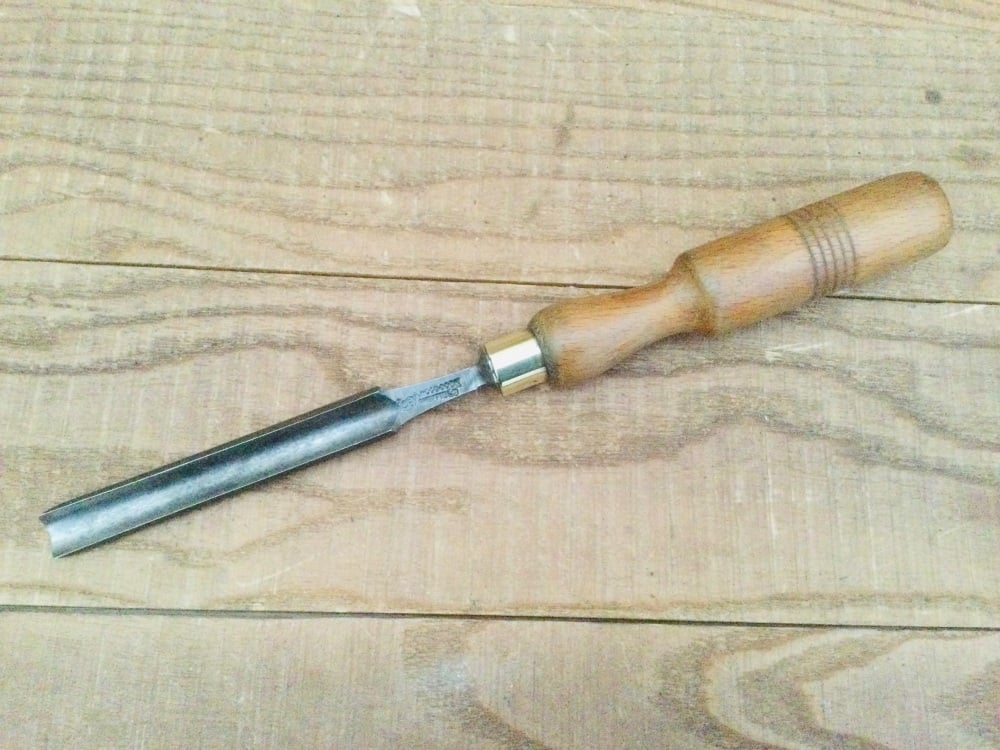 Woodcock 1/2” Beech Handled Gouge Chisel