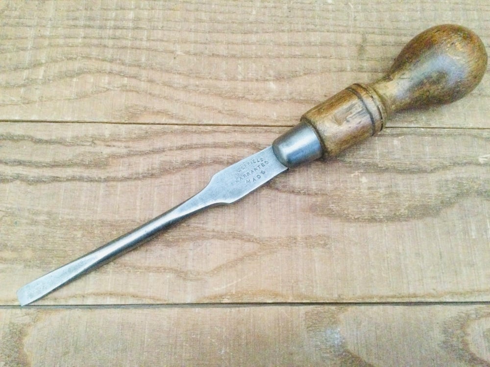 Vintage Sheffield Cabinetmaker’s 10.1/2” Turnscrew Screwdriver