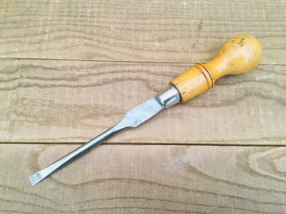 Vintage Stormont 11'' Boxwood Cabinetmaker’s Turnscrew Screwdriver