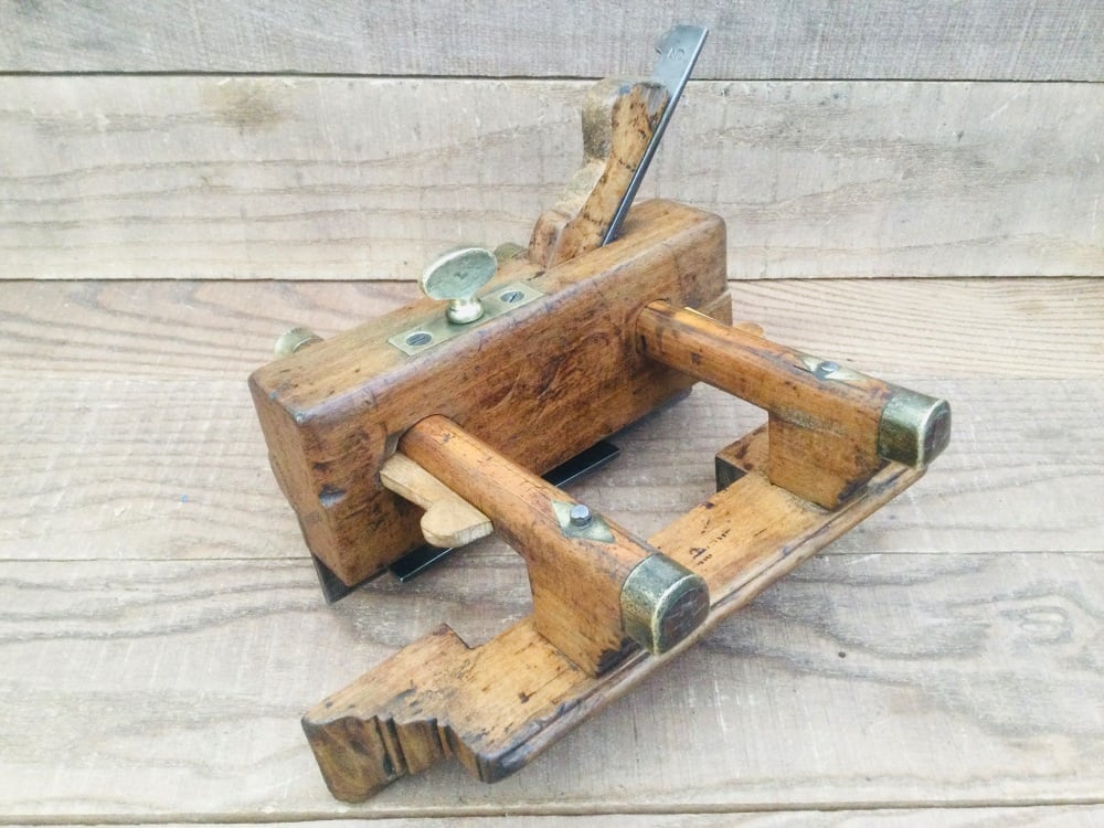 Antique J. L. Carver London 1823-1827 Beechwood Plough Plane