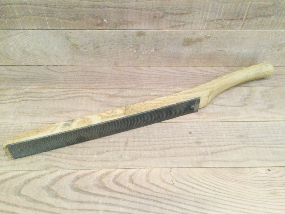 Vintage Dreadnought File Co Sheffield 22” Wooden Handled Carpentry Rasp File