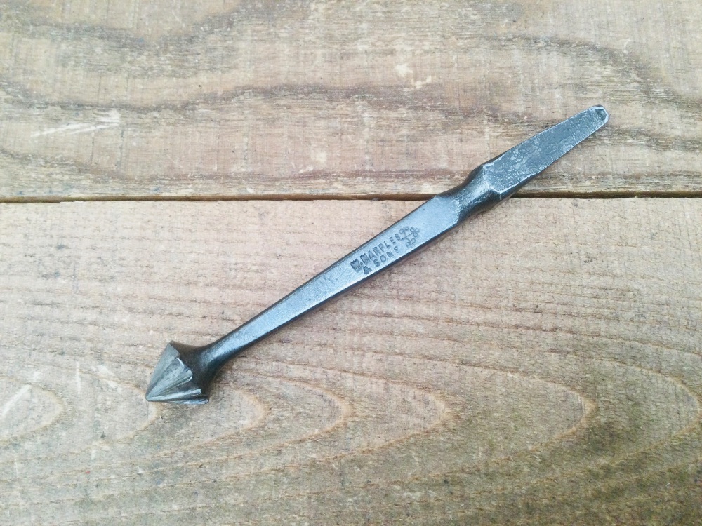 Vintage Marples & Sons 5/8” Rose Head Countersink Carpentry Drill Brace Bit